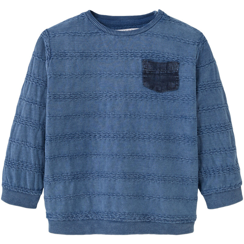 MANGO BABY Strukturiertes Baumwoll-Sweatshirt