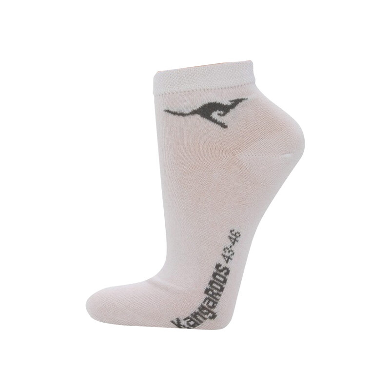 Lesara 2er-Set Kangaroos Sneaker-Socken - Weiß - 39-42