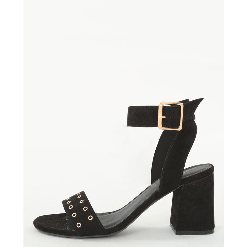 Sandaletten mit viereckigem Absatz Schwarz, Größe 36 -Pimkie- Mode für Damen