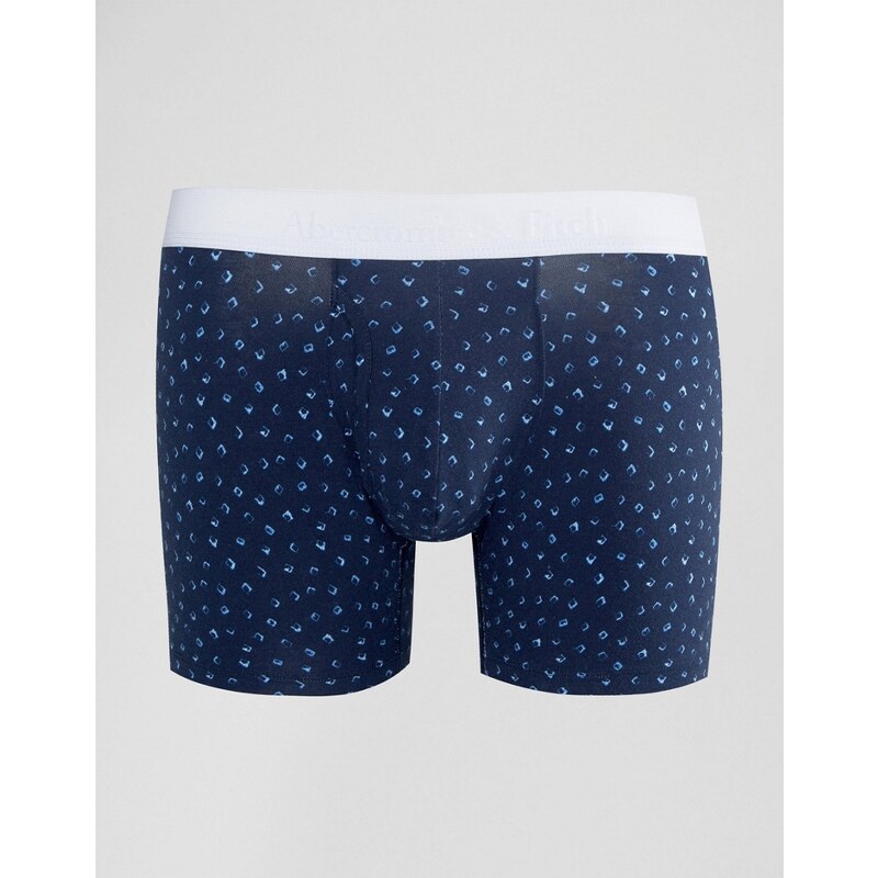 Abercrombie & Fitch - Unterhose mit kleinem Print - Marineblau