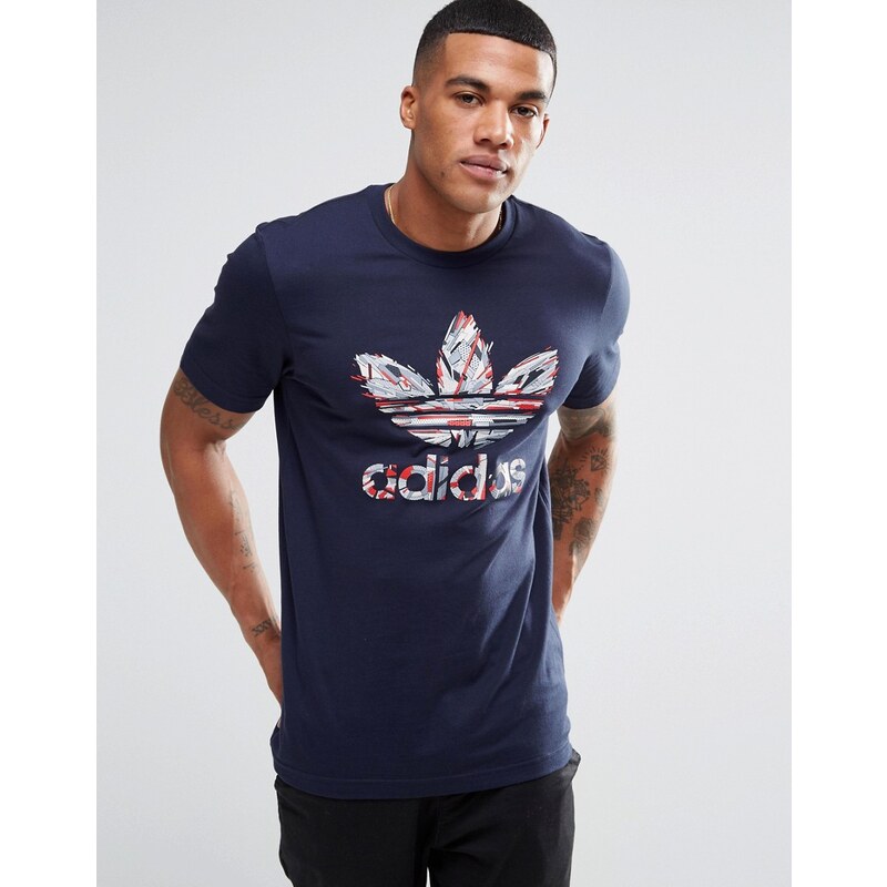 adidas Originals - Fresh Trefoil - T-Shirt AZ1061 - Blau