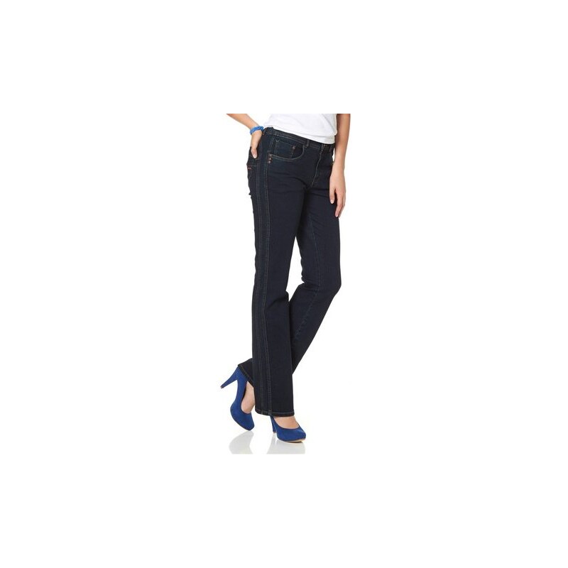 Arizona Damen Bootcut-Jeans Bauch Beine Po blau 34,36,38,40,42,44,46,48