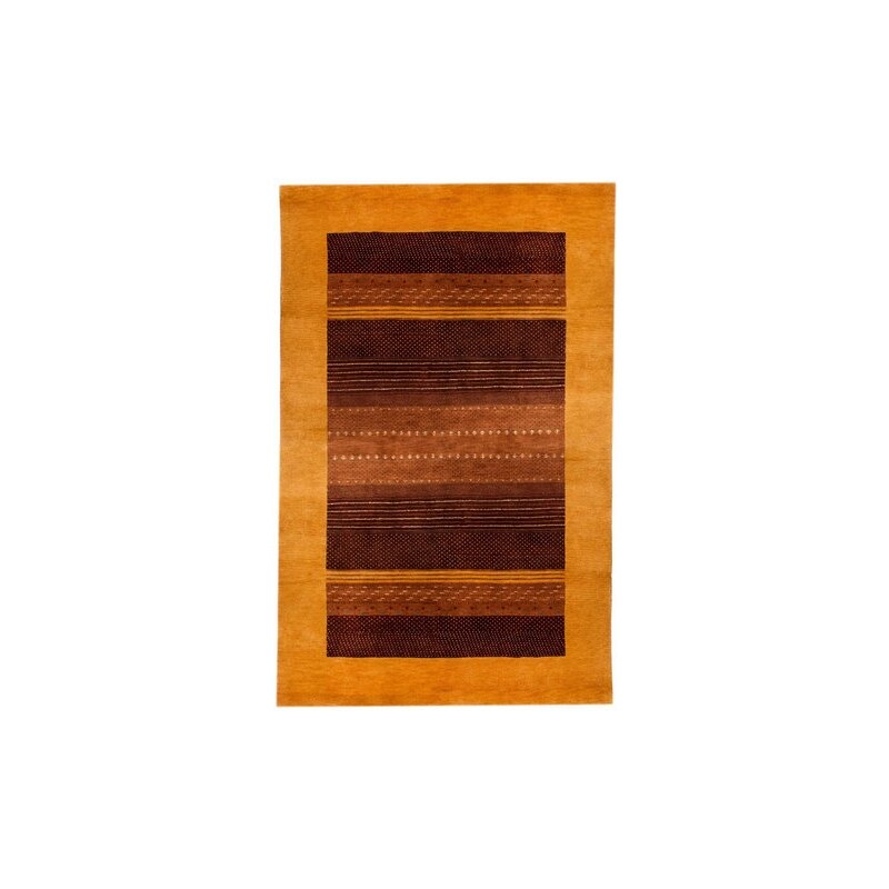Orient-Teppich Parwis Uma handgeknüpft mit Seidenanteil 92 000 Knoten/m² Unikat PARWIS braun 1 (B/L: 90x160 cm),2 (B/L: 140x200 cm),3 (B/L: 200x300 cm)