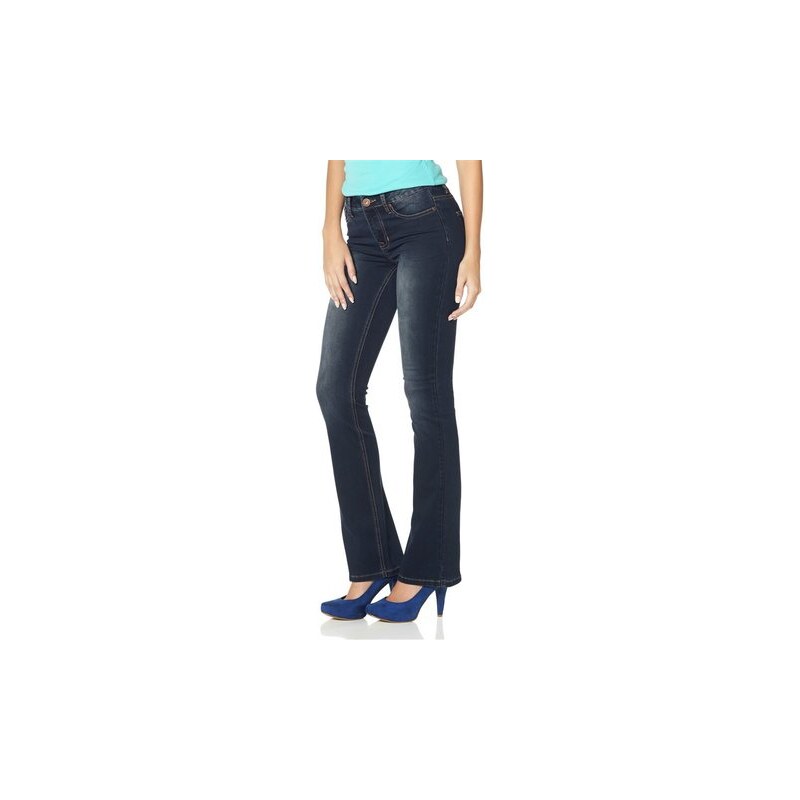 Arizona Damen Bootcut-Jeans Super-Stretch blau 34,36,38,40,42,44,46,48