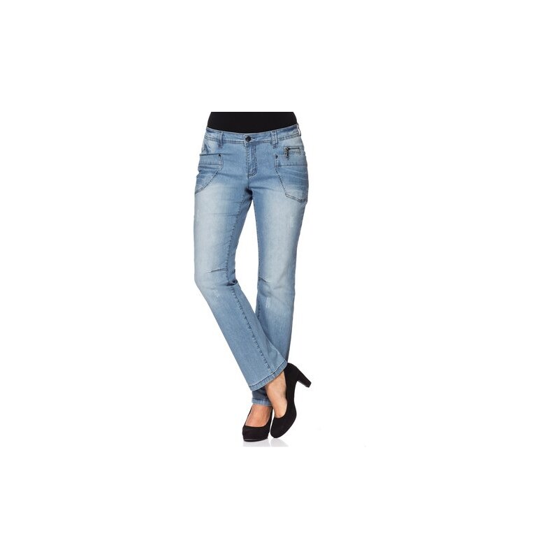 Damen Gerade Stretch-Jeans mit Destroyed-Effekten Joe Browns blau 21,22,23,24,25,88,92,96,100,104