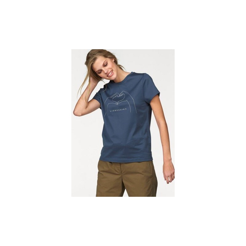 Damen T-Shirt LIEBESKIND blau L (40),M (38),S (36)