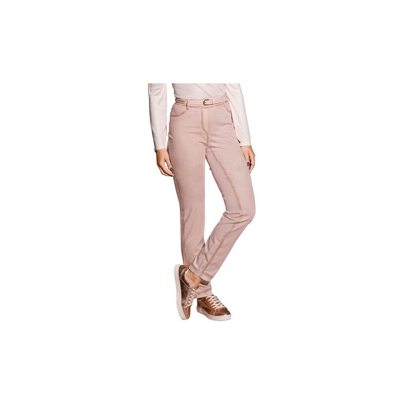 Damen Ascari Ascari Jeans mit imitierten Reißverschluss ASCARI rosa 36,38,40,42,44,46,48,50,52