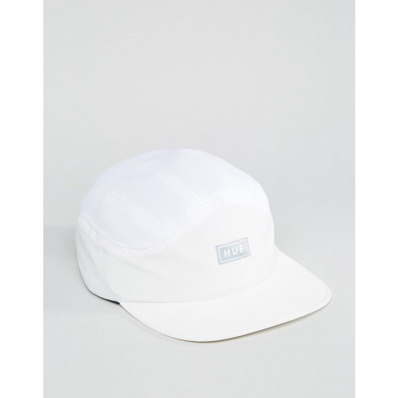 HUF - Kappe mit Logo und 7 Bahnen - Weiß