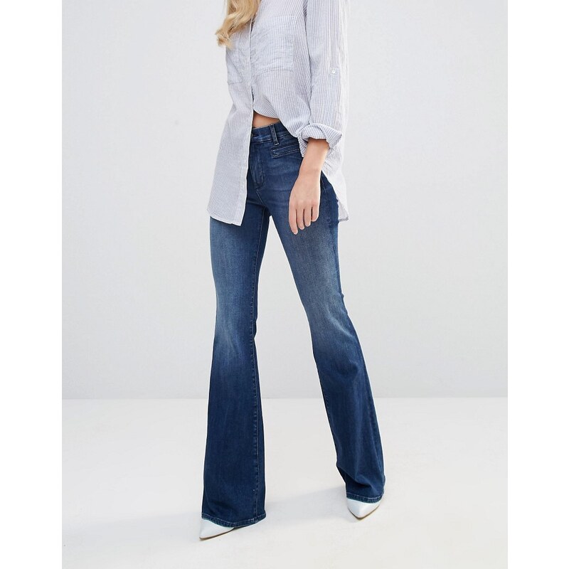 MiH Jeans M.i.h Jeans - Marrakesh - Jeans mit Schlag und hohem Bund - Blau