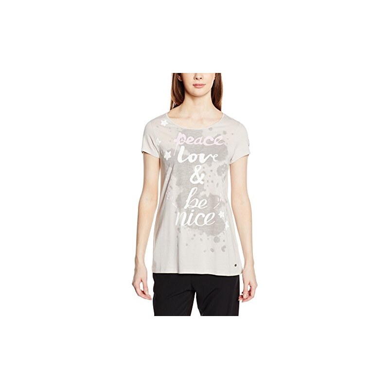 FROGBOX Damen T-Shirt "Peace Love & Be Nice"