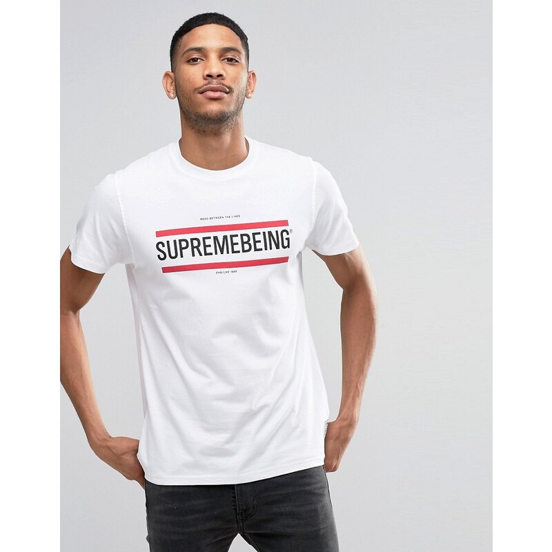 Supreme Being - Lines - T-Shirt - Weiß
