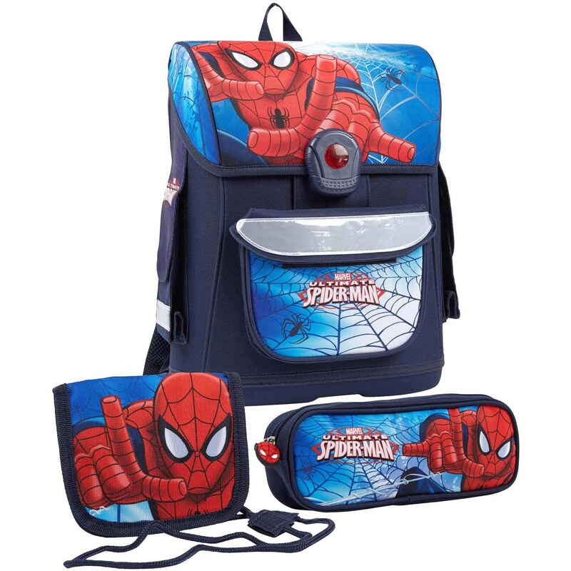 Spiderman Schulranzen Set marine blau in Größe UNI für Jungen aus 100 % Polyester