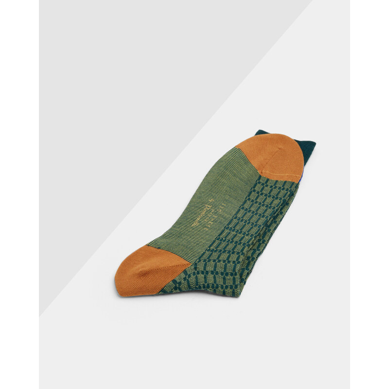 Ted Baker Strukturierte Socken in Blockfarben Grün