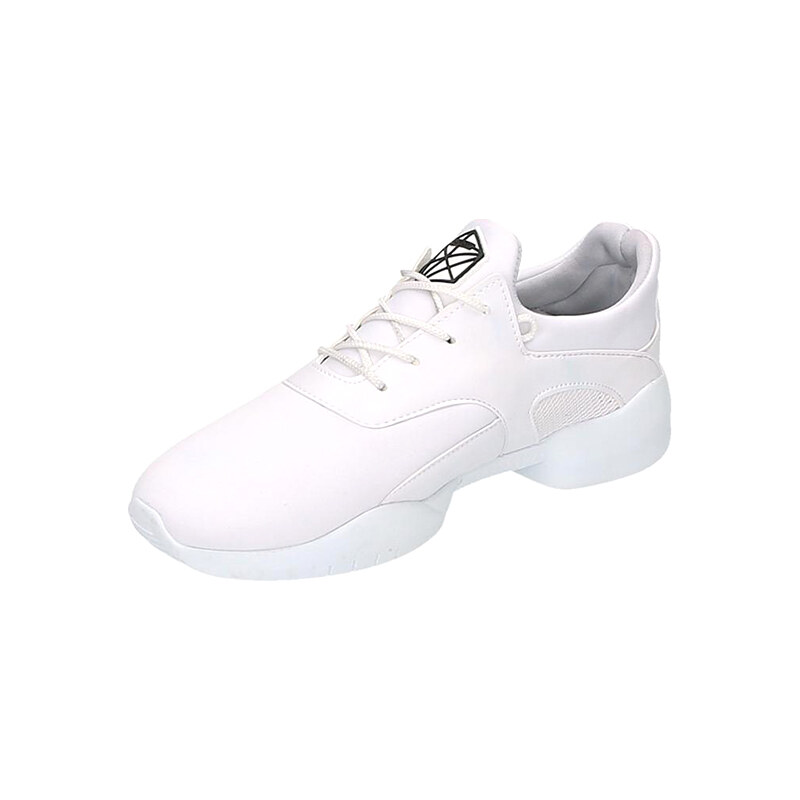 Lesara Sneaker im unifarbenen Design - Weiß - 41