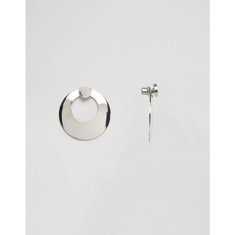 ASOS - Ohrringe mit doppeltem rundem Design - Silber