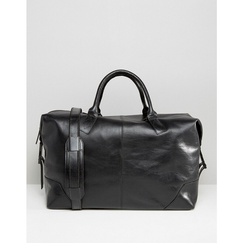 Royal RepubliQ - Reisetasche aus hochwertigem Leder in Schwarz - Schwarz