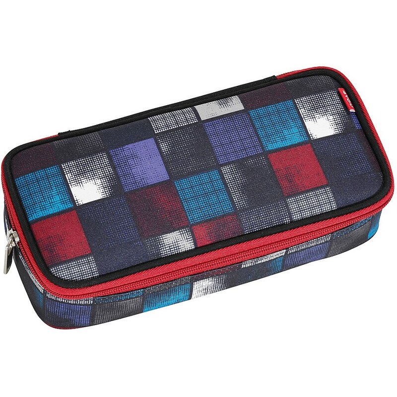 4YOU Mäppchen mit Geodreieck®, Square Blue/Red, »Pencil Case«