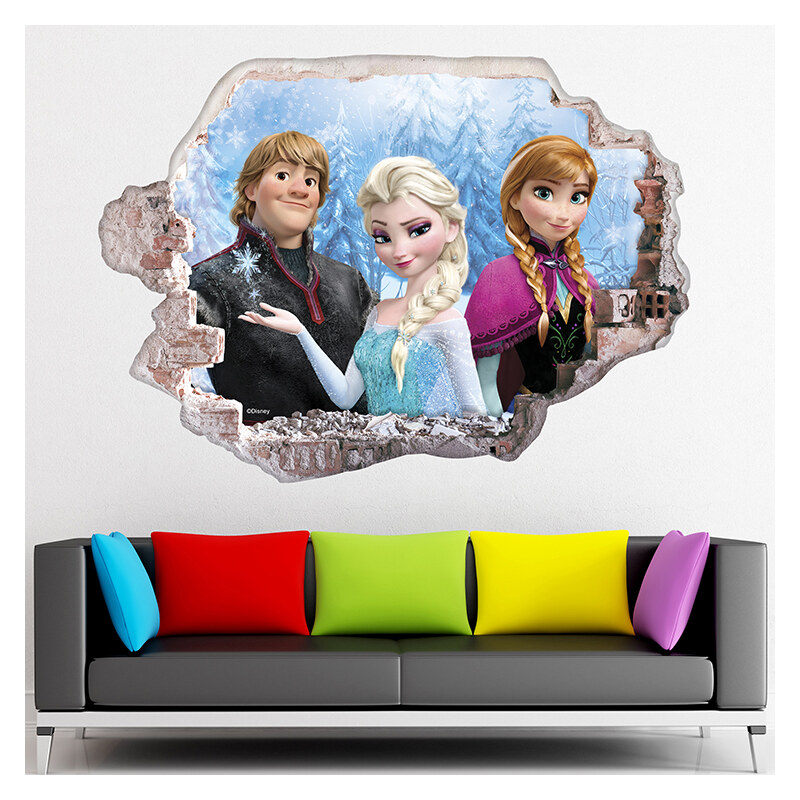 Lesara 3D-Wandsticker Disneys Frozen - Design 1