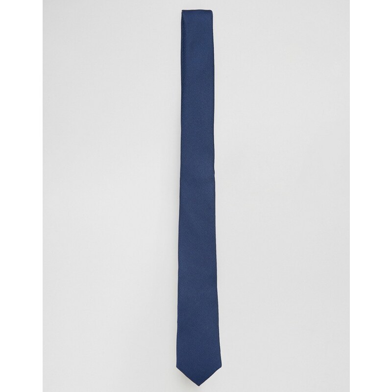ASOS - Schmale Krawatte in Marineblau - Marineblau