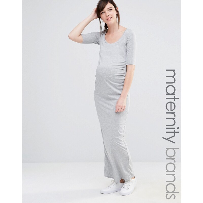 Bluebelle Maternity - Maxikleid aus Jersey - Grau