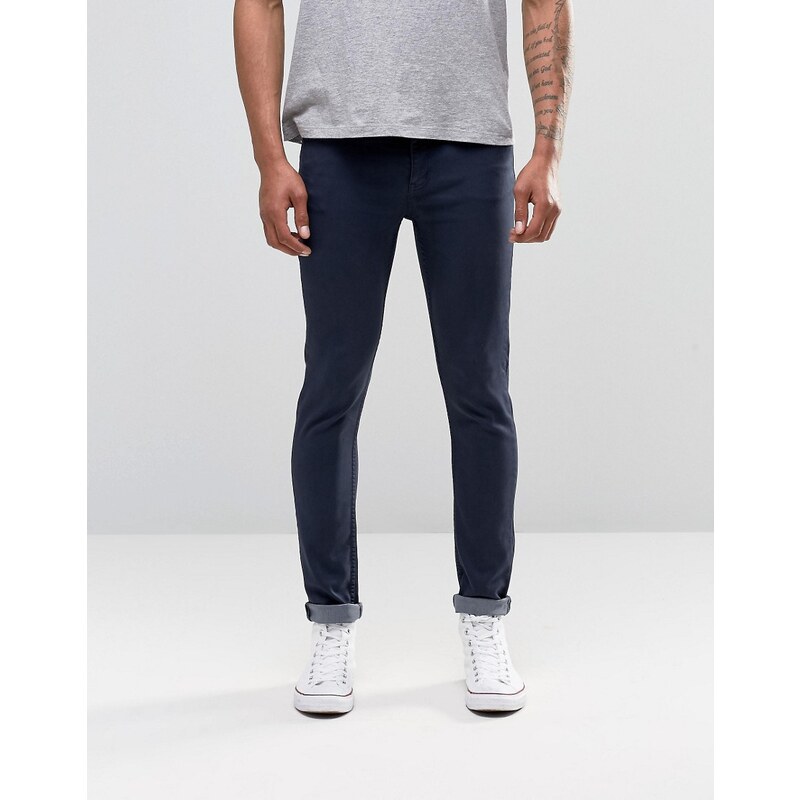 Cheap Monday - Hautenge Skinny-Jeans in Indigo-Waschung - Marineblau