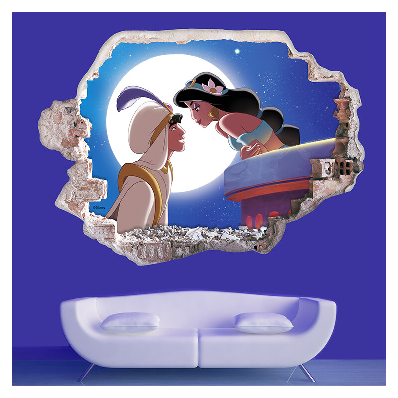 Lesara 3D-Wandsticker Disneys Aladdin