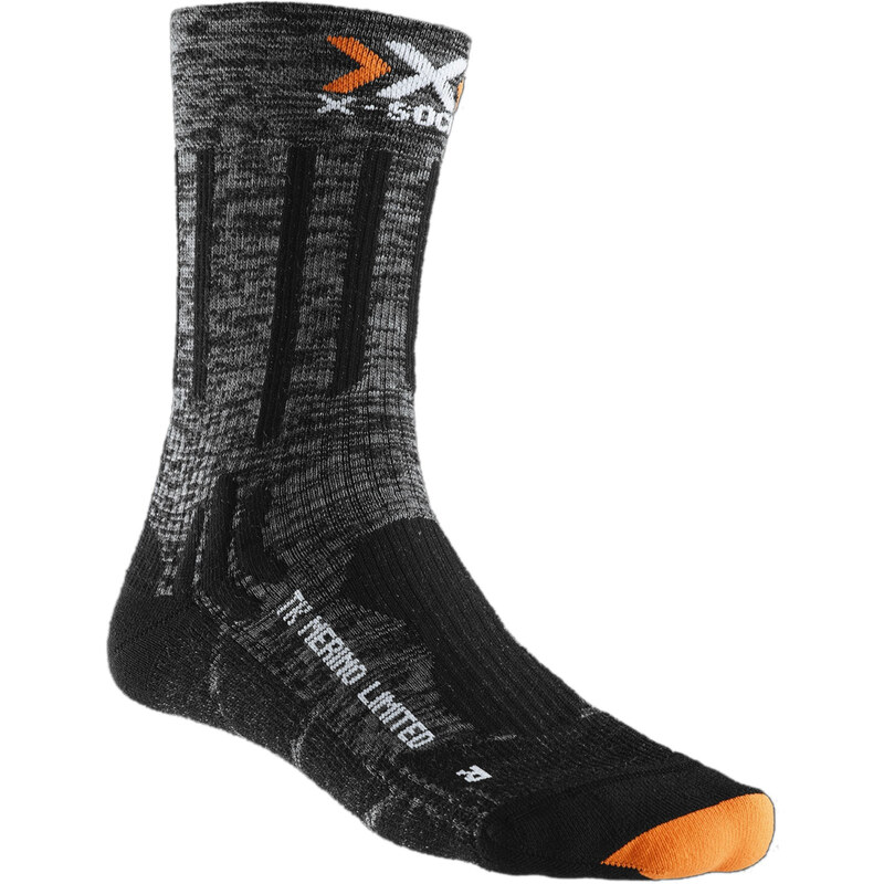 X-Socks Trekking Limited Merinosocken grey/black