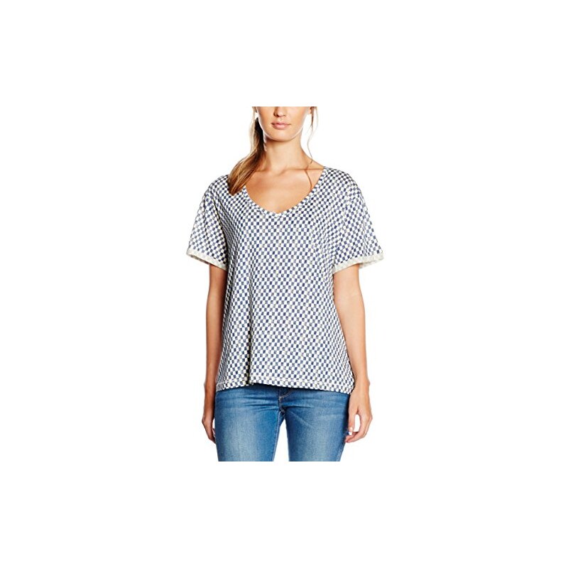 Scotch & Soda Maison Damen T-Shirt Loose Fit Tee with Various Allover Prints