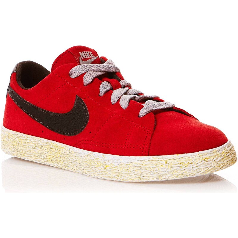 Nike Blazer Low - Sneakers aus Chamoisleder - rot