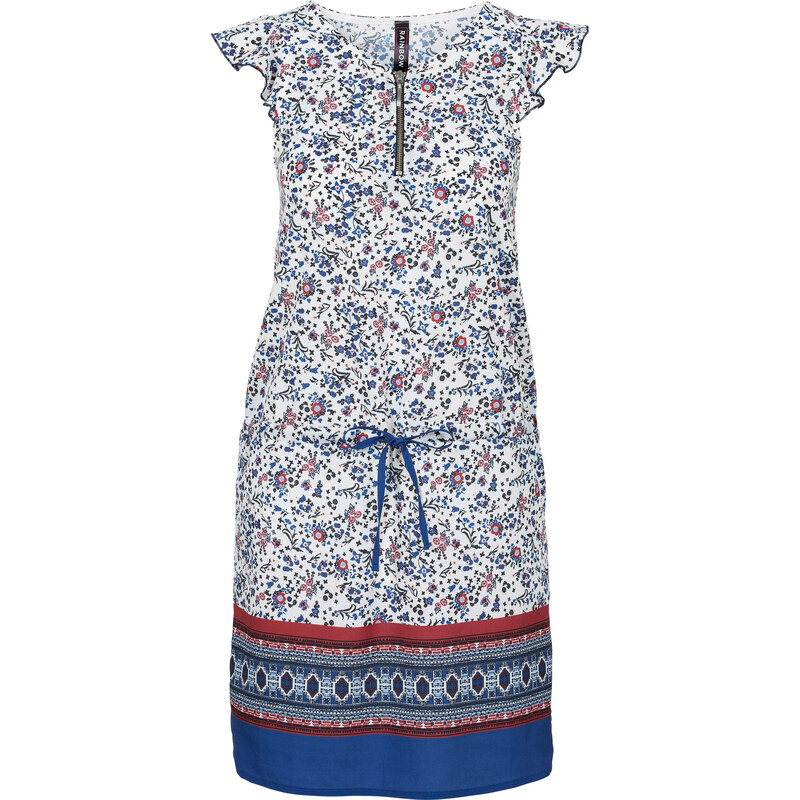 RAINBOW Kleid/Sommerkleid ohne Ärmel in weiß von bonprix