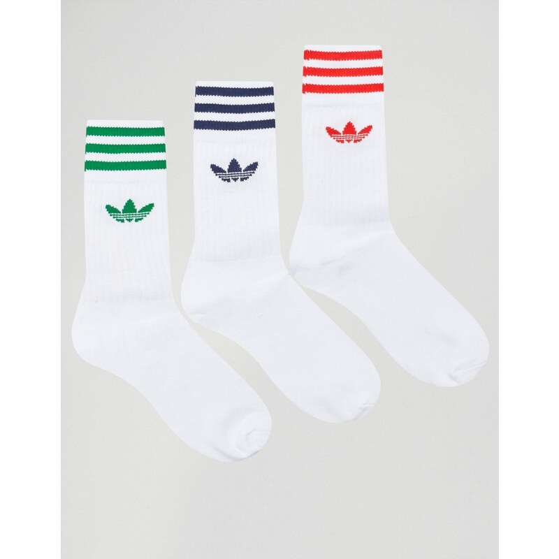 adidas Originals - Socken im 3er-Set in Weiß AY8707 - Weiß
