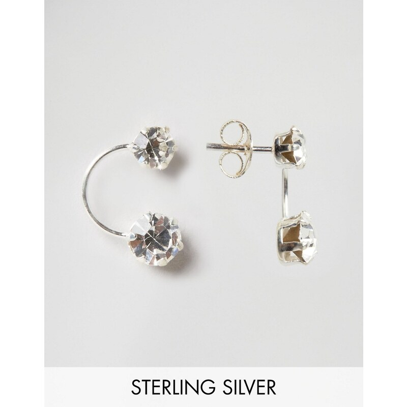 Kingsley Ryan - Ohrringe aus Sterlingsilber mit zwei Tropfenanhängern - Silber