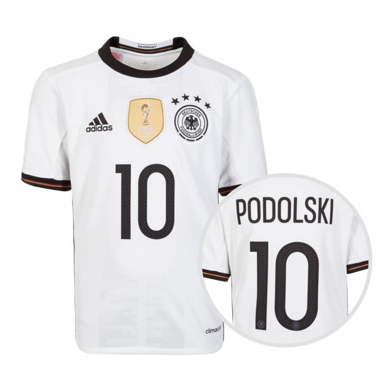 adidas DFB Trikot Podolski EM 2016 Heim Fußballtrikot Kinder