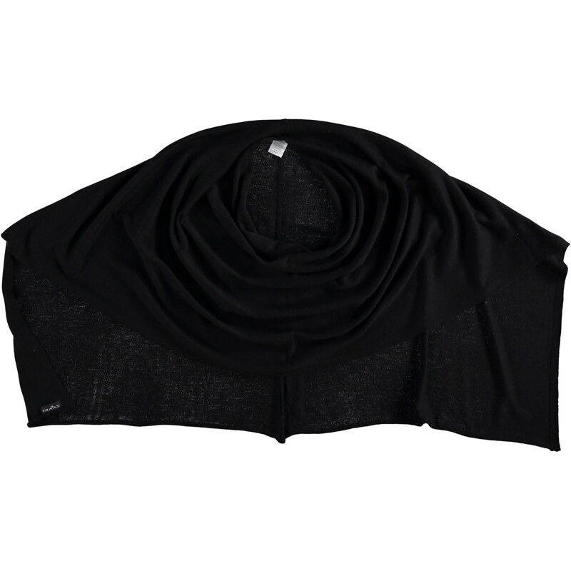 FRAAS Poncho in Polyester-Mix mit puristischem Design in schwarz