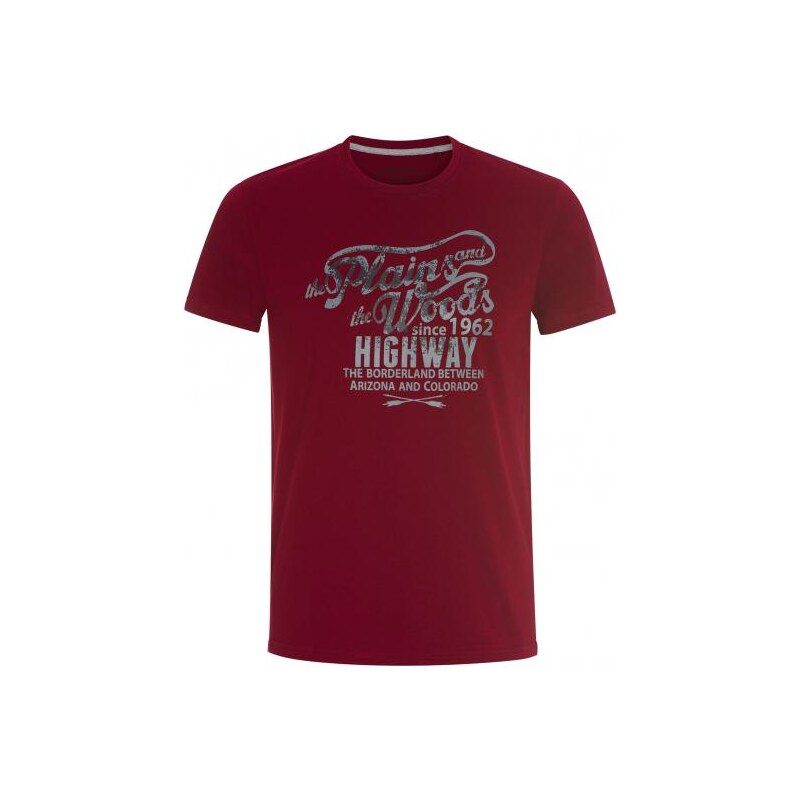 COOL CODE Herren T-Shirt Rundhalsausschnitt rot aus Baumwolle