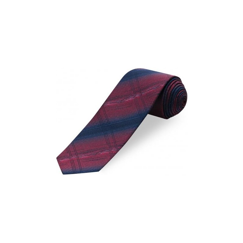 COOL CODE Herren Krawatte Breite 7 cm rot aus echter Seide