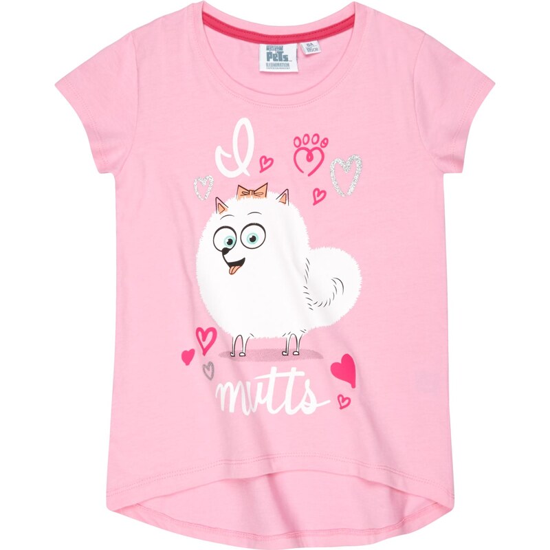 Pets (Secret Life of Pets) T-Shirt pink in Größe 104 für Mädchen aus 100% Baumwolle