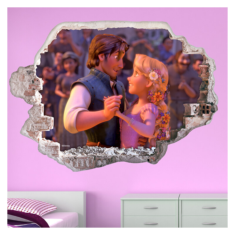 Lesara 3D-Wandsticker Disneys Rapunzel - Design 1