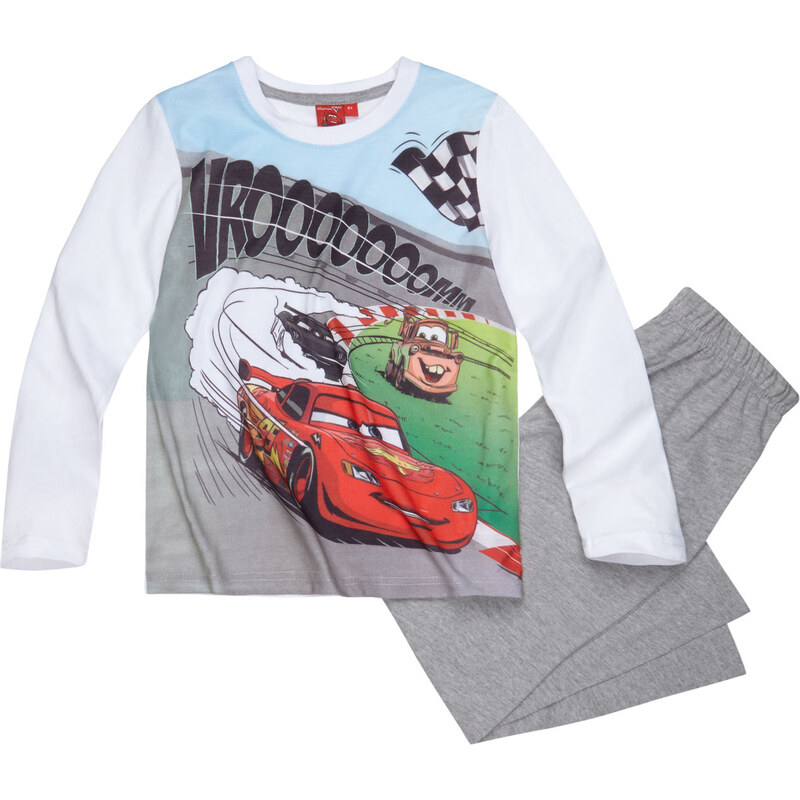Disney Cars Pyjama grau in Größe 98 für Jungen aus Vorderseite: 100% Polyester 100% Baumwolle Grau: 60% Baumwolle 40% Polyester