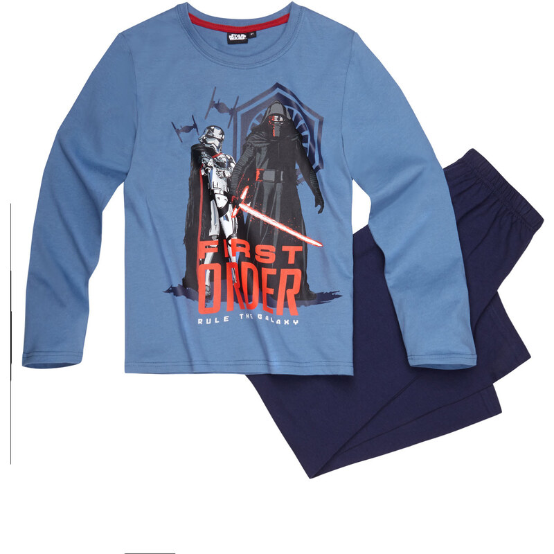Star Wars-The Clone Wars Pyjama blau in Größe 116 für Jungen aus 100% Baumwolle