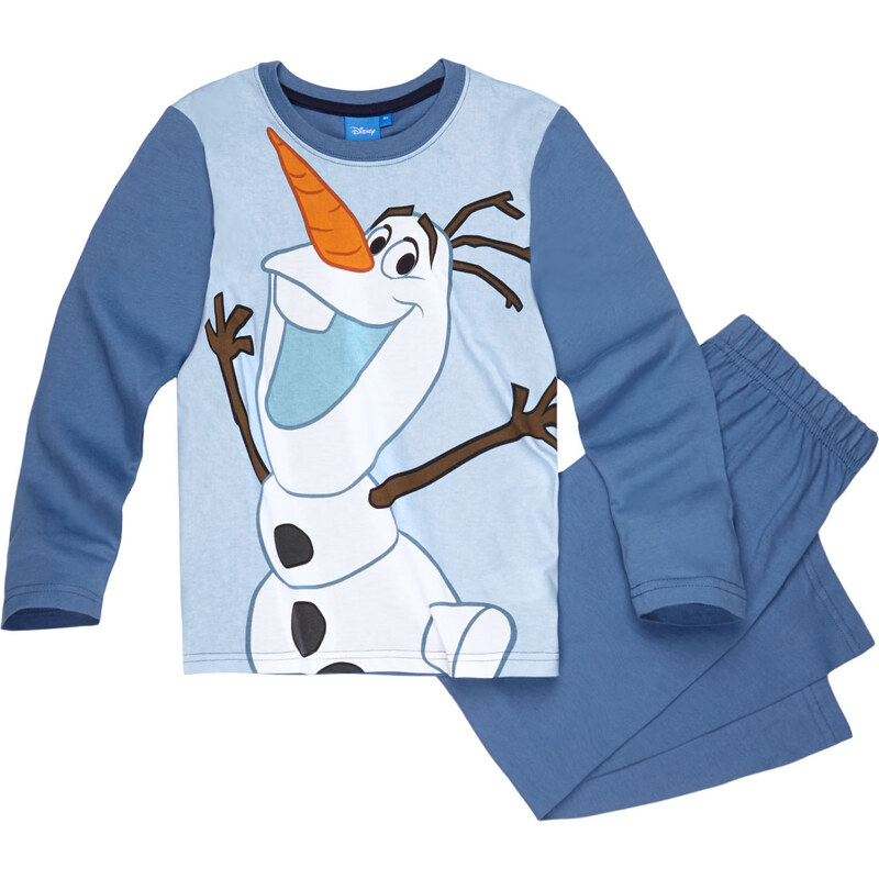 Disney Die Eiskönigin Pyjama blau in Größe 98 für Jungen aus 100% Baumwolle