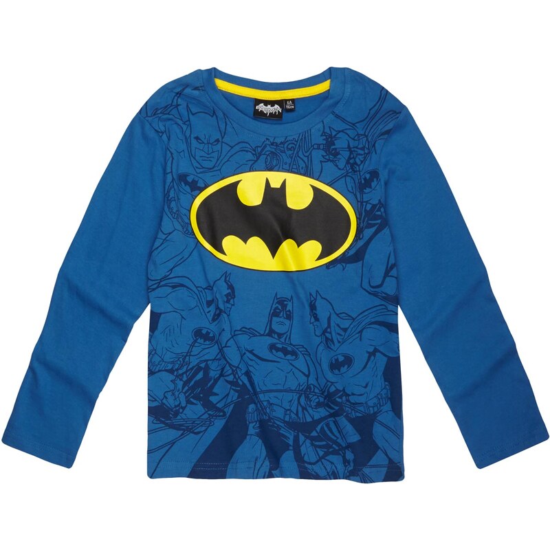Batman Langarmshirt blau in Größe 104 für Jungen aus 100% Baumwolle