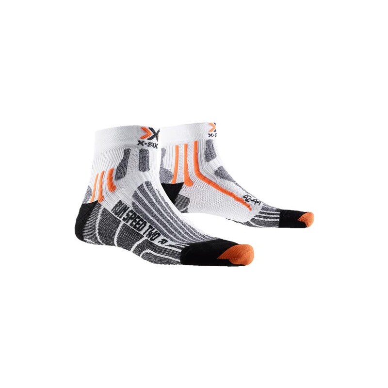 X-Socks Run Speed Two Laufsocken white/black