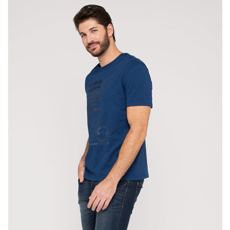 C&A T-Shirt aus Bio-Baumwolle in Blau