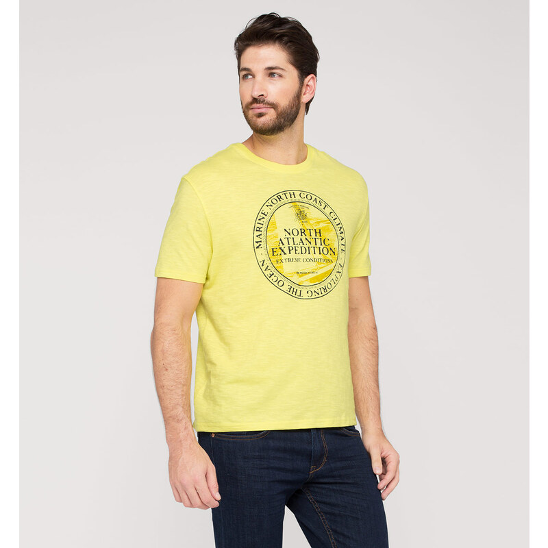 C&A Print-T-Shirt aus Bio-Baumwolle in Gelb