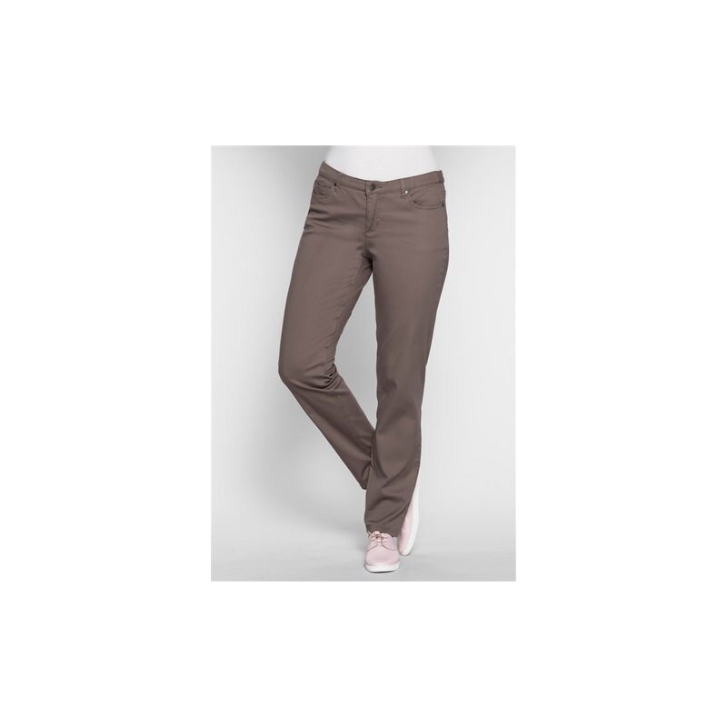 Damen Trend Schmale Stretch-Hose im Five-Pocket-Style SHEEGO TREND braun 21,22,23,24,25,88,92,96,100,104