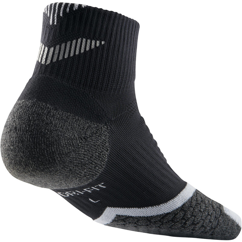 Nike Herren Socken Elite Run Cuschion Quater, schwarz / weiss, verfügbar in Größe 38.5-40