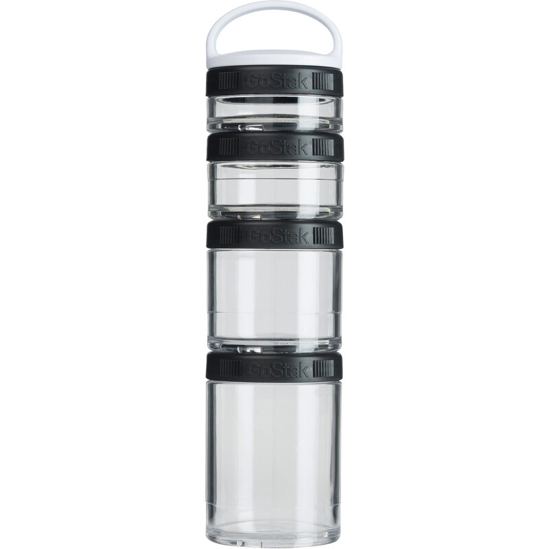 Blender Bottle: Vorratsbehälter GoStak Starter 4PAK für BlenderBottle Trinkflaschen, schwarz