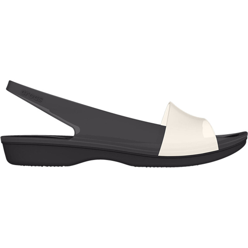 Crocs: Damen Sandalen TB CL Flat, schwarz, verfügbar in Größe 37-38,38-39