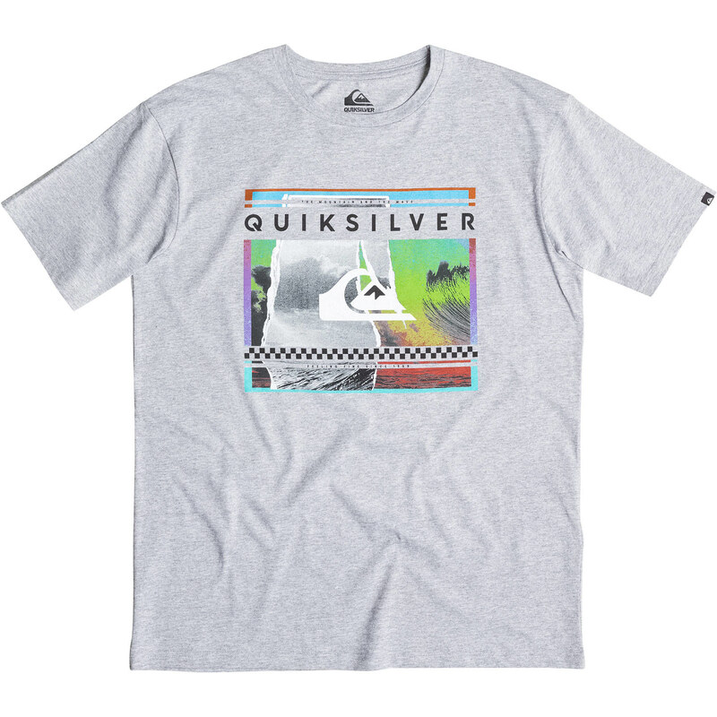 Quiksilver: Herren T-Shirt Classic Tee Sprayed Out, grau, verfügbar in Größe S
